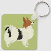 Papillion Sleutelhanger (Achterkant)