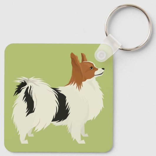 Papillion Sleutelhanger (Achterkant)