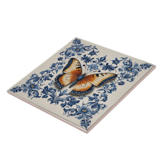 Papillon 2 tegeltje (Zijkant)