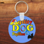 Papillon Agility Cadeaus Sleutelhanger (Voorkant)