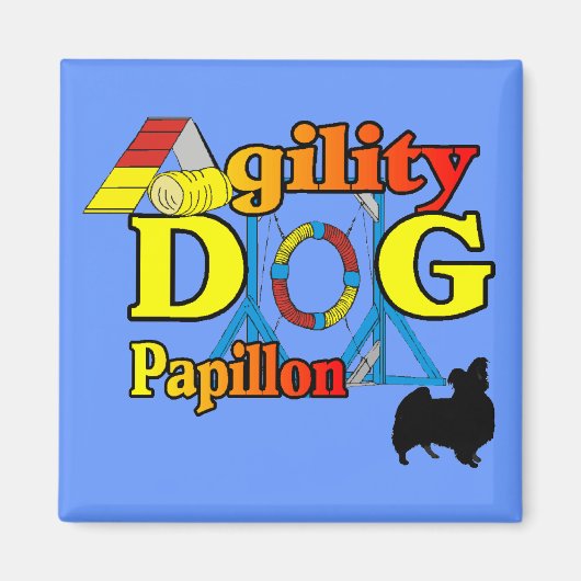 Papillon_Agility Gifts Magneet (Voorkant)