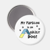 Papillon Agility Hondenmagneet Magneet (Voorkant / Achterkant)