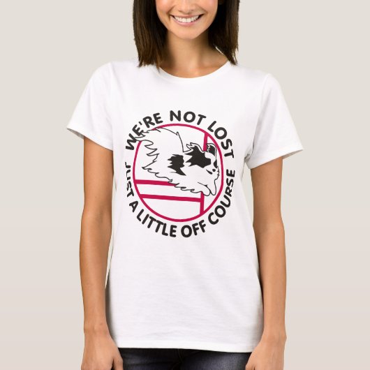 Papillon Agility Off Course T-shirt (Voorkant)