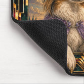 Papillon, Art Deco Hond Muismat (Hoek)
