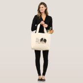 Papillon Art Gifts Grote Tote Bag (Voorkant (model))