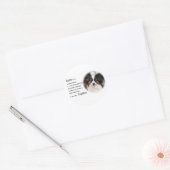 Papillon Art Gifts Ronde Sticker (Envelop)