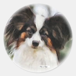 Papillon Art Gifts Ronde Sticker