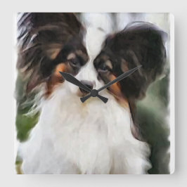 Papillon Art Gifts Vierkante Klok