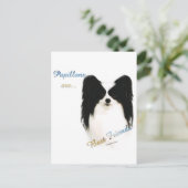 Papillon Beste Vriend 2 Briefkaart (Staand voorkant)