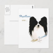 Papillon Beste Vriend 2 Briefkaart (Voorkant / Achterkant)