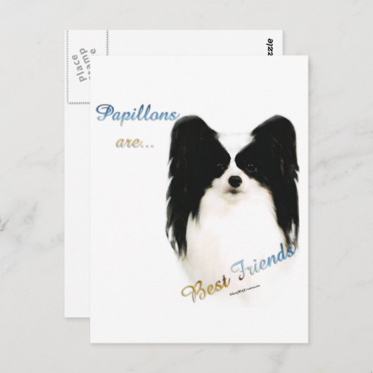 Papillon Beste Vriend 2 Briefkaart (Voorkant / Achterkant)