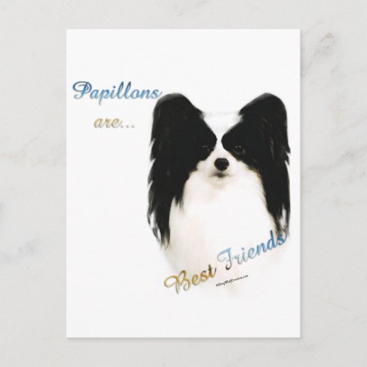 Papillon Beste Vriend 2 Briefkaart (Voorkant)