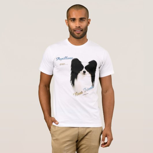Papillon Beste Vriend 2 T-shirt (Voorkant volledig)