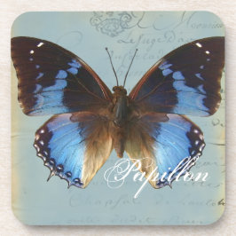 Papillon bleu bier onderzetter