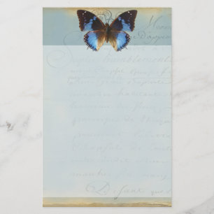 Papillon bleu briefpapier
