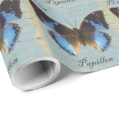 Papillon bleu cadeaupapier (Rol Hoek)