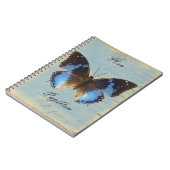 Papillon bleu notitieboek (Linkerzijde)
