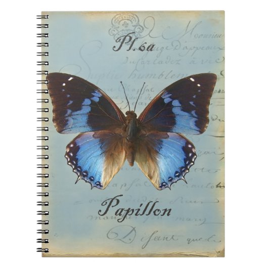Papillon bleu notitieboek (Voorkant)