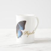 Papillon bleu porselein kop (Voorkant rechts)