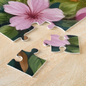 Papillon Bloesemtuintuin Kunst Legpuzzel (Zijkant)