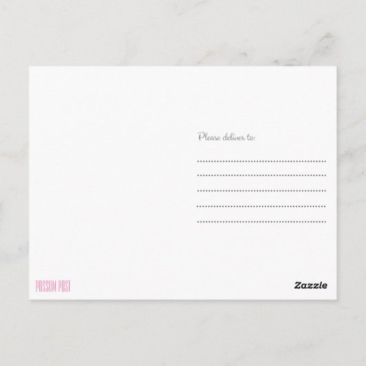 Papillon Briefkaart (Achterkant)