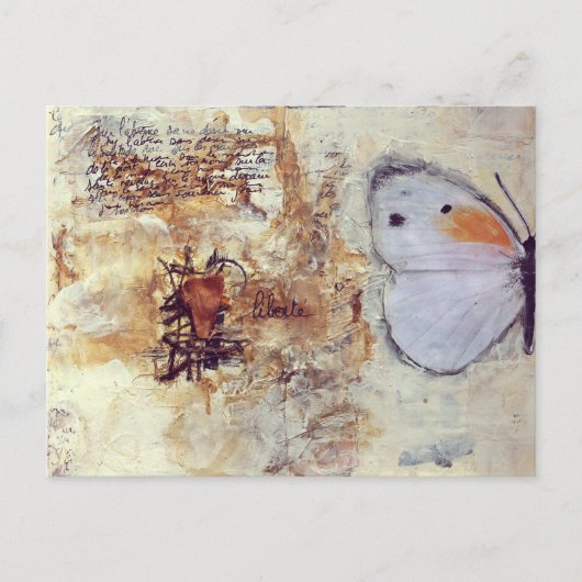 papillon briefkaart (Voorkant)