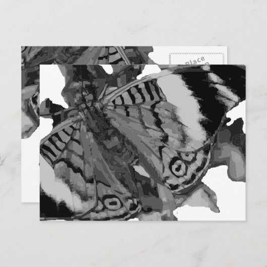 papillon briefkaart (Voorkant / Achterkant)