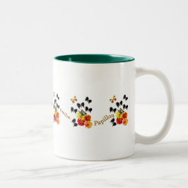 Papillon Butterfly Gifts Tweekleurige Koffiemok