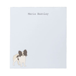 Papillon Cartoon Dog Notitieblok