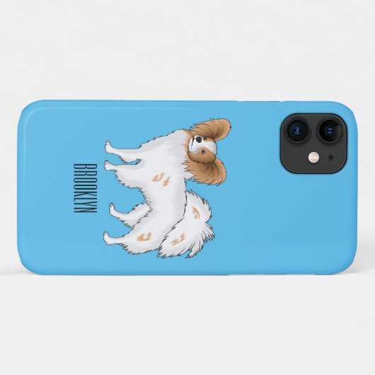 Papillon cartoon illustratie Case-Mate iPhone case (Achterkant (horizontaal))