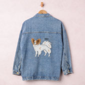 Papillon cartoon illustratie denim jacket (Hangar)