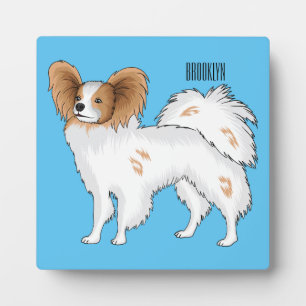 Papillon cartoon illustratie fotoplaat