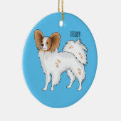 Papillon cartoon illustratie keramisch ornament (Rechts)