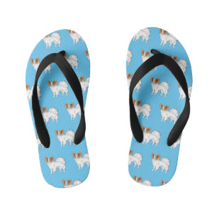 Papillon cartoon illustratie kinder teenslippers