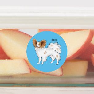 Papillon cartoon illustratie labels