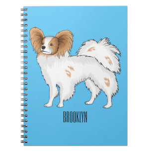 Papillon cartoon illustratie notitieboek