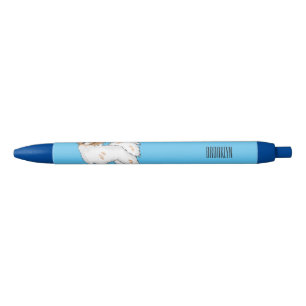 Papillon cartoon illustratie zwarte inkt pen