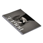 Papillon Chic Mode Magazine Hond Kunst Notitieboek (Rechterzijde)
