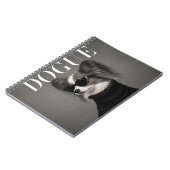 Papillon Chic Mode Magazine Hond Kunst Notitieboek (Linkerzijde)