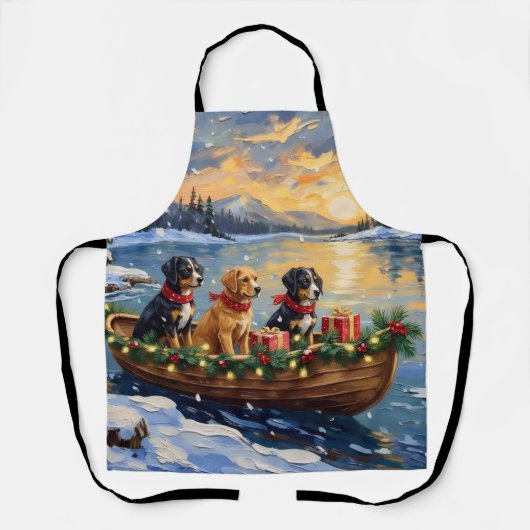 Papillon Christmas Boat Holiday Schort (Voorkant)