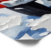 Papillon Christmas Red Truck Holiday Perfect Poster (Hoek)