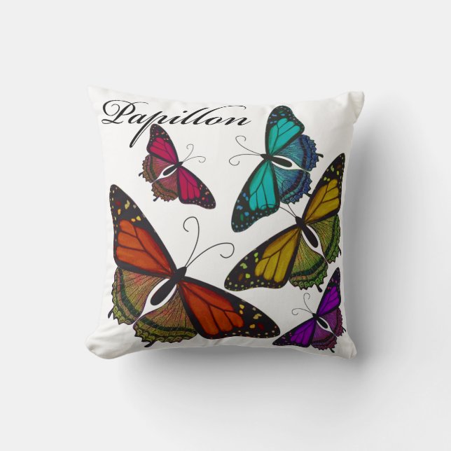 Papillon Custom Square Pillow Kussen (Voorkant)