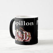 Papillon Dad Gifts Magische Mok (Voorkant links)