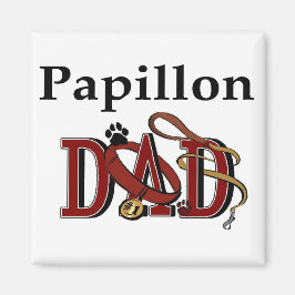 Papillon Dad Gifts Magneet
