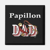 papillon dad Magnet (Voorkant)