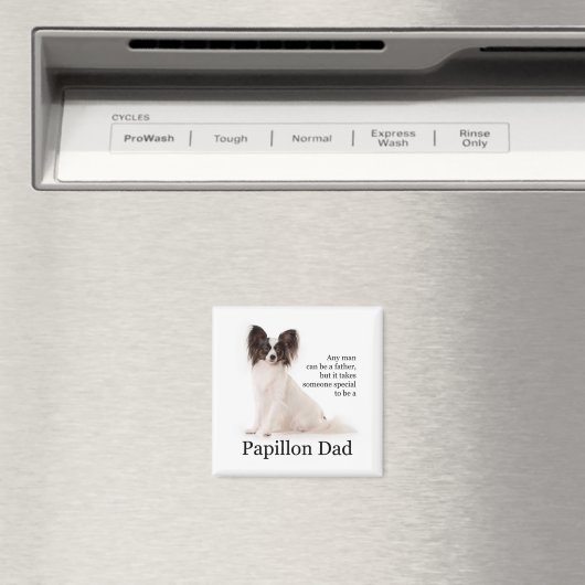 Papillon Dad Magnet (Insitu (Vaatwasser))