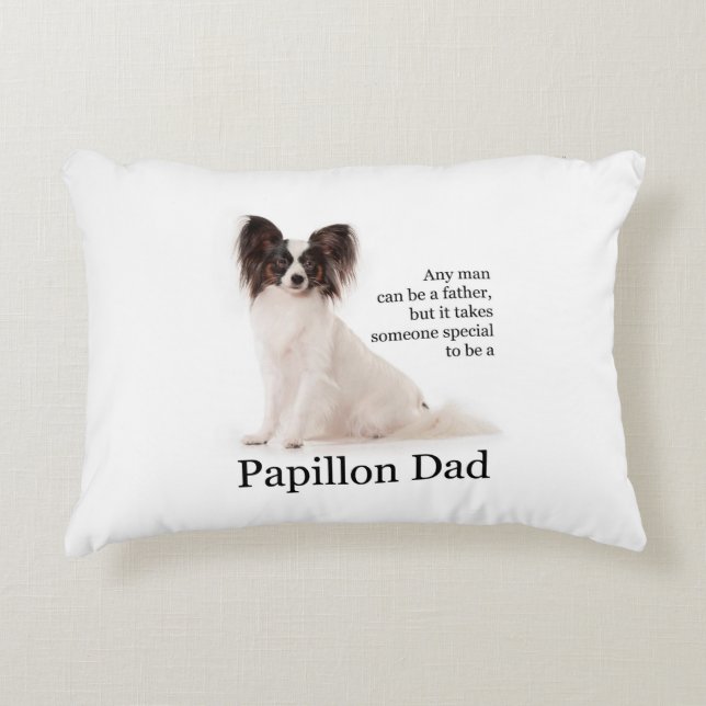 Papillon Dad Pillow Accent Kussen (Voorkant)