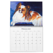 Papillon Dog Agenda Kalender (Feb 2026)
