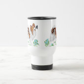 Papillon Dog & Butterfly Eye to Eye Reisbeker (Center)