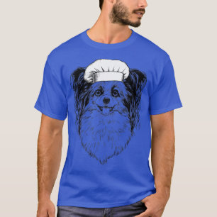 Papillon Dog Cook Chef Funny Cooking T-shirt